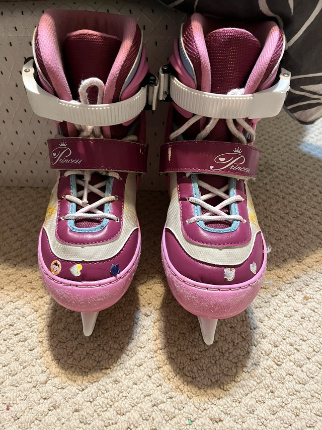 Disney Princess soft boot adjustable skates/rollerblades 12J-2 in Skates & Blades in Edmonton - Image 3