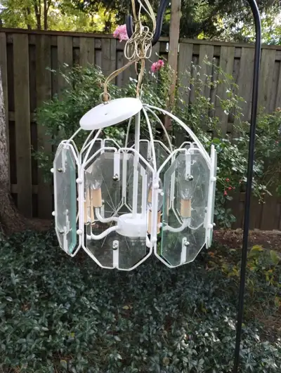 Pretty Shabby Chic Chandelier Etched Glass She Shed Ceiling, View more