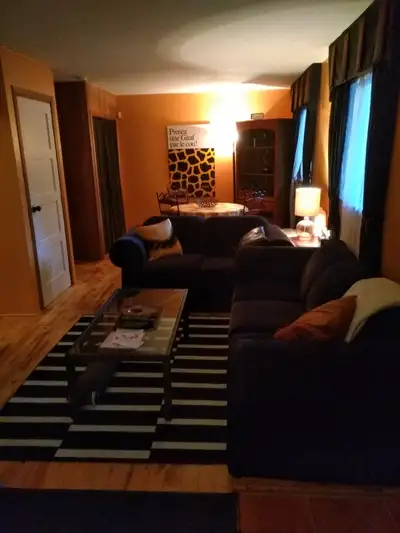 3 1/2 meubler de A a Z, tout inclus,lit king size,foyer,wifi,cabe,tv inteligente, Netflix,Crave et+,...