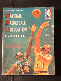RARE NBA official guide 1970/71 published by Sporting News