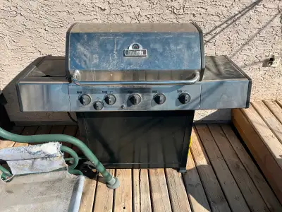 Used 3 times. Propane tank included. Always covered, needs the dust wiped off Call or text 306-718-8...