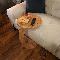 C SHAPED COFFEE TABLE