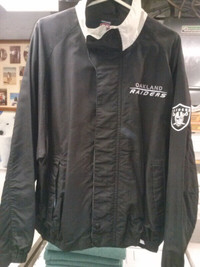 NFL  RAIDERS EMBROIDERED GOLF JACKET  NEW /TAGS XL