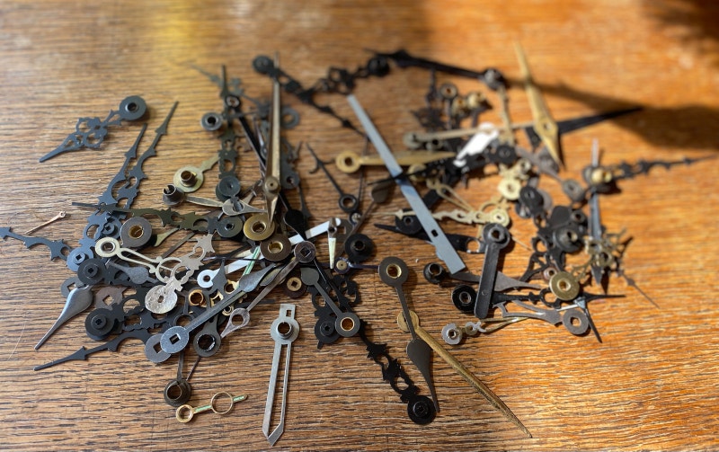 Large Group of Antique Vintage Clock Hands Arts & Collectibles