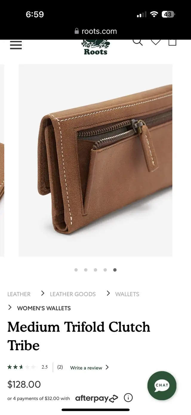 Roots women’s tri-fold wallet in Women's - Bags & Wallets in Oshawa / Durham Region - Image 8