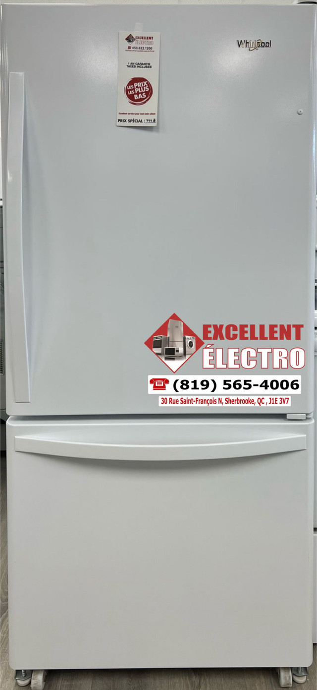 Réfrigérateurs standard (30X 66) 1AN GARANTIE TAXES INCLUSES dans Réfrigérateurs  à Sherbrooke