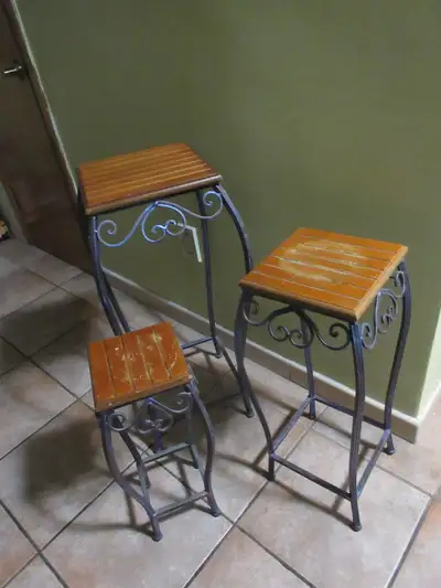 Side table / Plant stand tables, Set of 3, View more