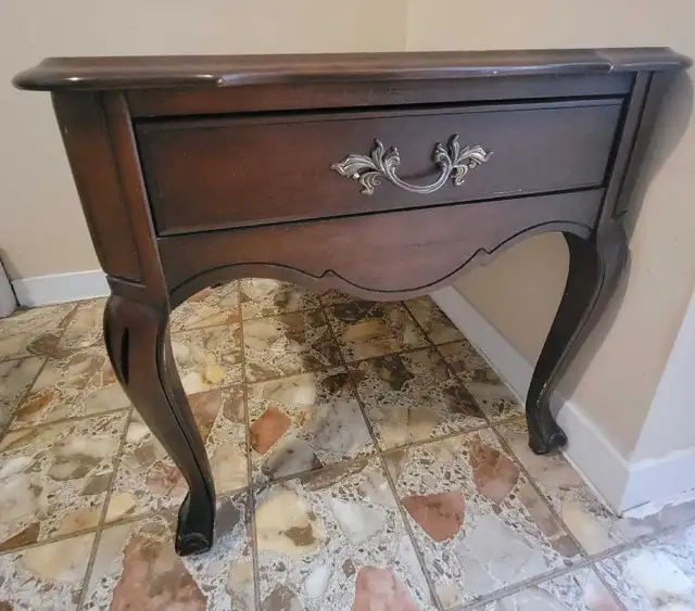 Solid Wood Table with Drawer64840229433218120