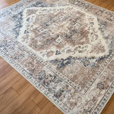 Timeless Charm Rug in Warm Taupe, Ivory & Smoked Grey, View more