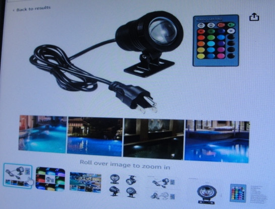 new Underwater Light, Submersible Lamp with Remote Control in Outdoor Lighting in Peterborough