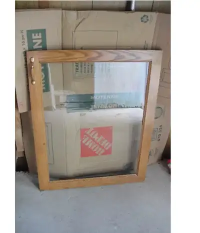 Solid Oak Wood With Glass Cabinet Cupboards Appliance Panel, View more