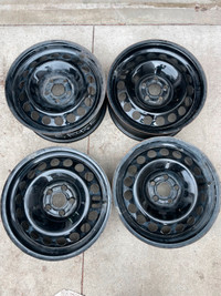 (4) 16" 5x105mm Chevrolet steel wheels