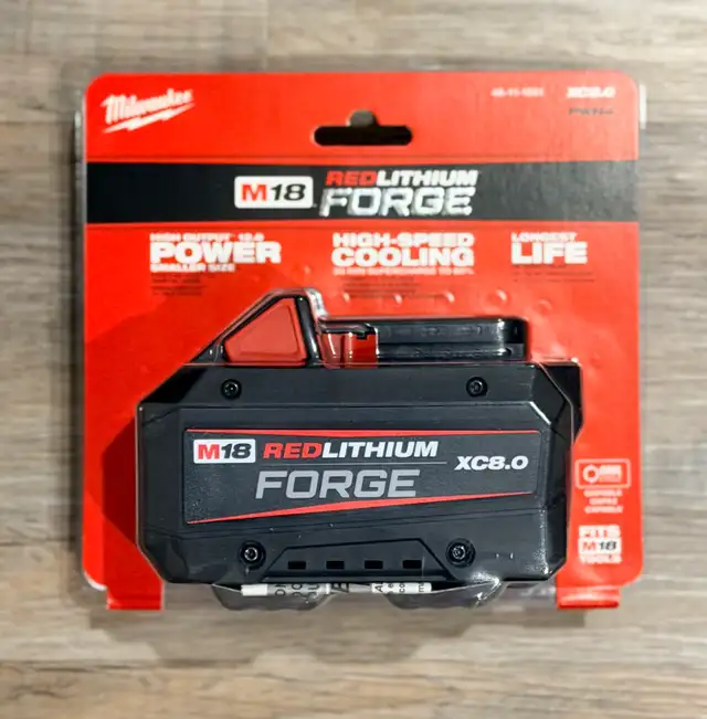 Milwaukee 18V Lithium-Ion XC 8 Ah Forge Battery - New in Power Tools in Kingston - Image 2