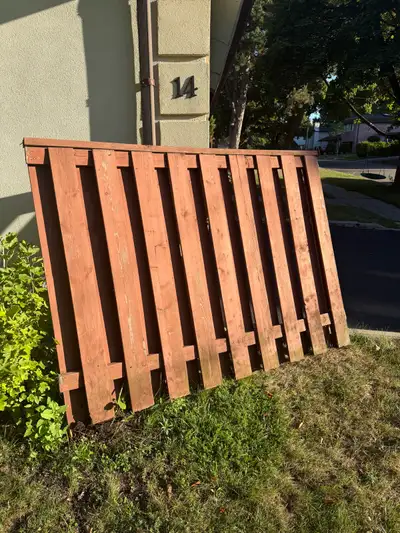 Fence Panels stained Brown.  Pressure Treated. Only $49!, View more