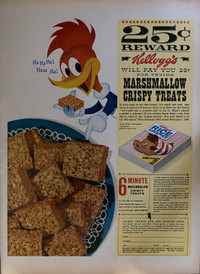 1958 Kellogg’s Marshmallow Crispy Treats Original Ad 