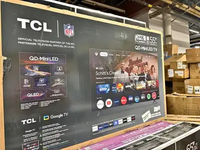 Brand New TCL 55 Inch QM6 Series 4K Smart TV (Factory Sealed), View more