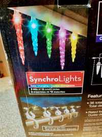 Outdoor Christmas synchro icicles lights  .
