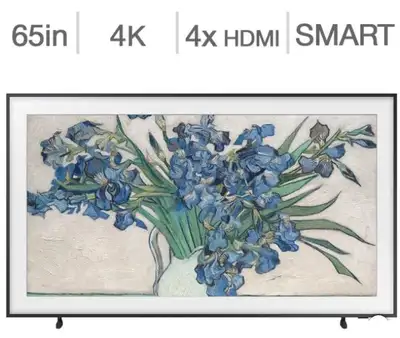 Télévision QLED 65'' QN65LS03DAFXZC FRAME TV 4K UHD HDR Samsung, View more