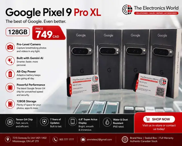  Google Pixel 9 Pro XL  in Cell Phones in Mississauga / Peel Region - Image 2
