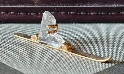 Swarovski Crystal - Single Ski #174029 RETIRED