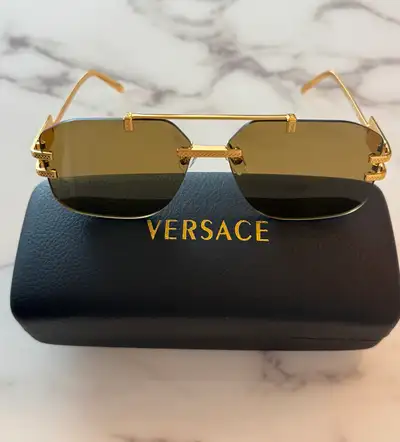 Authentic Versace men’s sunglasses with receipt , View more