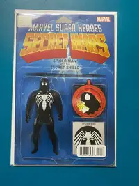 Marvel Super Heroes Secret Wars 001 Spider-Man Secret Shield VF