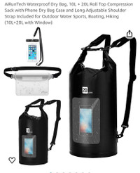 New Waterproof Dry Bag Set 20L 10L
