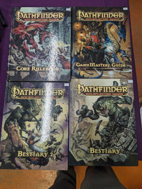 Livre pathfinder core rulebook -bestiary 1-2 ect 