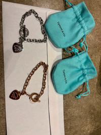 Bracelet Tiffany and co neuf !!! Couleur rose gold et un argent