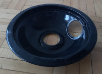 Electric Range 6-in Drip Pan (Black/Porcelain) Burner/Drip bowls