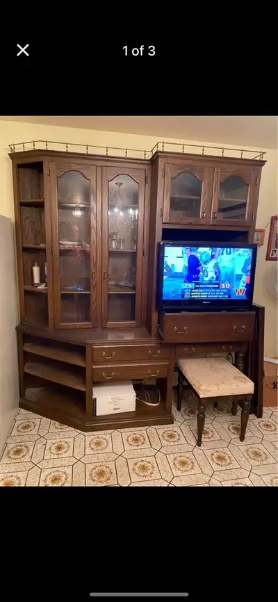 Solid wood oak cabinet, View more