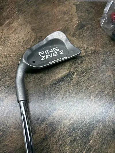 I have a used left hand, Ping Zing 2 Karsten Black Dot 1 iron with a standard Ping Regular Flex Stee...