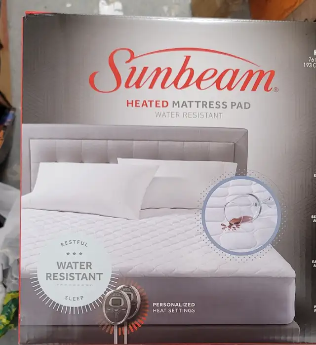 Sunbeam Heated King  Mattress Cover in Bedding in City of Toronto - Image 11