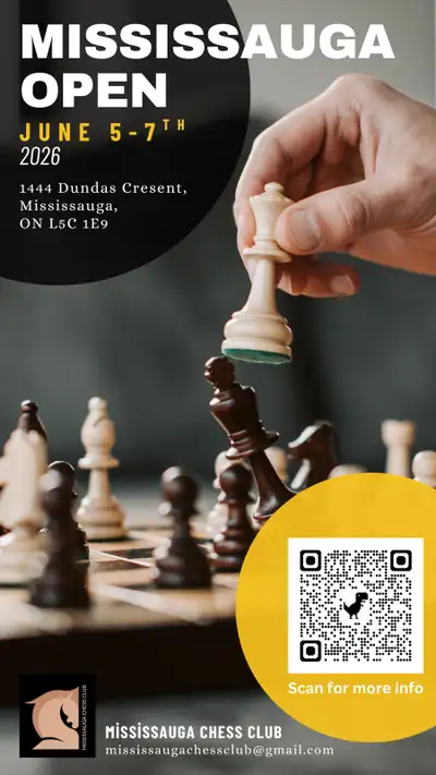 Calling all chess enthusiasts! - 2026 Mississauga Open, View more