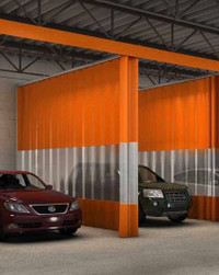 Garage curtains & soundproof wall