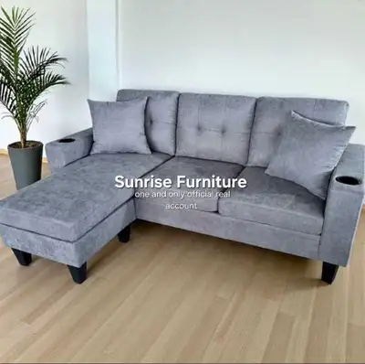 3 Seater Sofa L Shape Couch Sectional Sofa, View more
