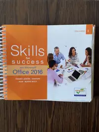 SKILLS FOR SUCCESS WITH MICROSOFT textbook for only $30