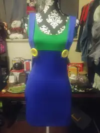 Women's Halloween Costume. Sexy Luigi Dress. Size Small.