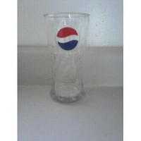 Vintage Pepsi Glass with Raised Logo