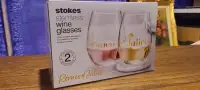 Stokes Stemless Wine Glasses (Qty: 2)
