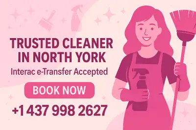 Trusted Independent Cleaner in North York & Surrounding Areas, View more