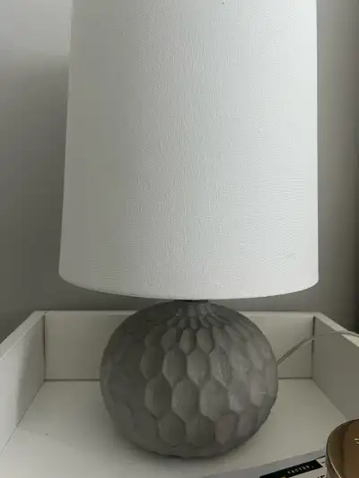 Grey Stone Effect Lamps - Set of 2, View more