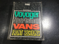 1980 Dodge Plymouth Van Shop Manual Sportsman B100 B200 B300 RV