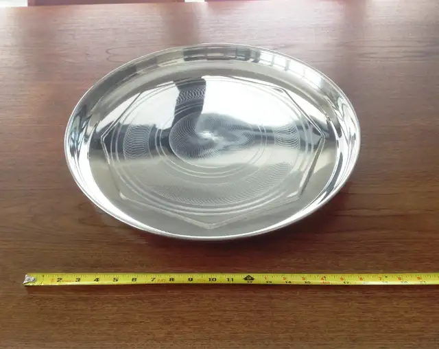 Plateau de service rond en Stainless round serving tray64849904593155121