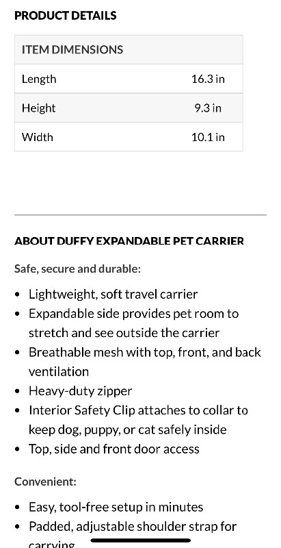 Dog or cat carrier in Accessories in Delta/Surrey/Langley - Image 4