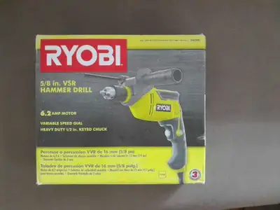 RYOBI Corded hummer drill. Brend New.