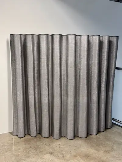 This lightweight, translucent, flexible screen stands on its own anywhere a little privacy is needed...
