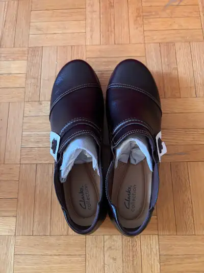 Clarks Collection Women's Brown Leather Shoes - US Size 11, View more