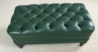 Leather Ottoman by Barrymore