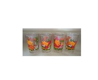 Winnie The Pooh Disney set of 4 Juice Glasses